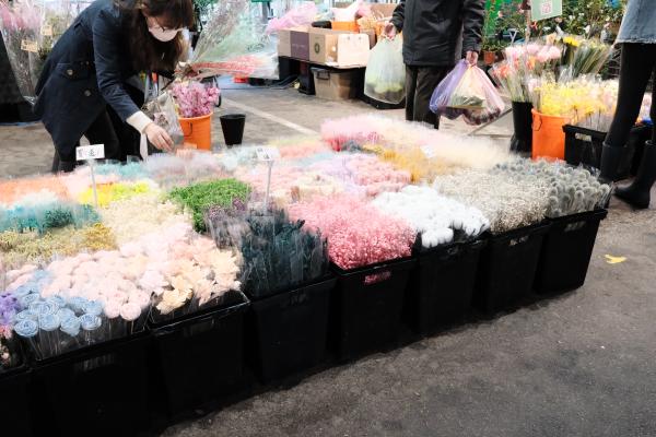 Flowers at the flower market