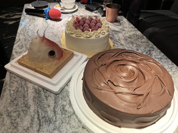 Three cakes at ktv