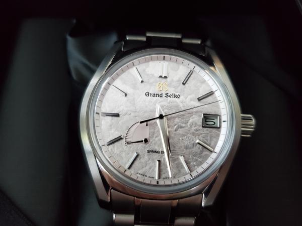 Grand Seiko SBGA413 in case at Grand Seiko Boutique