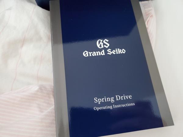 Grand seiko SBGA413 spring drive Manual