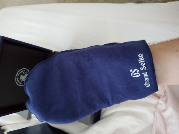 Grand Seiko brand watch oven mitt thing