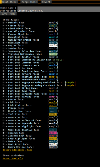 emacs theme