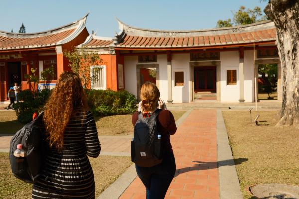 Mom and Colette in the confucius temple.
