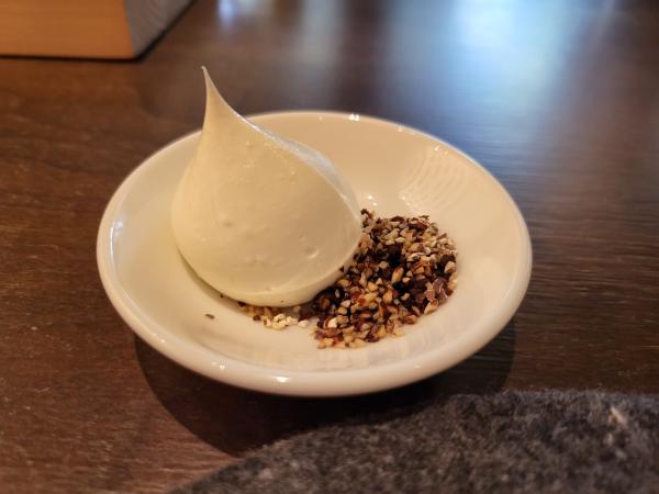 The butter that came with the first bread pairing