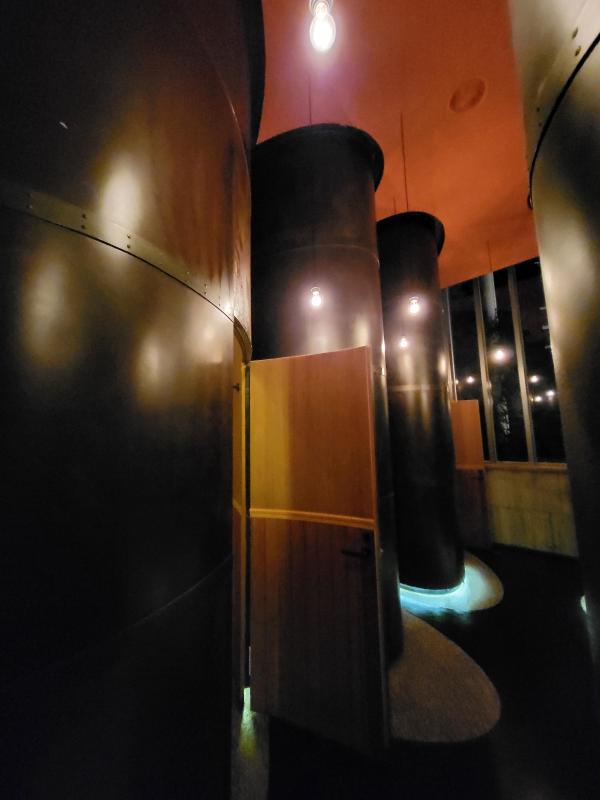 All the bathroom pods