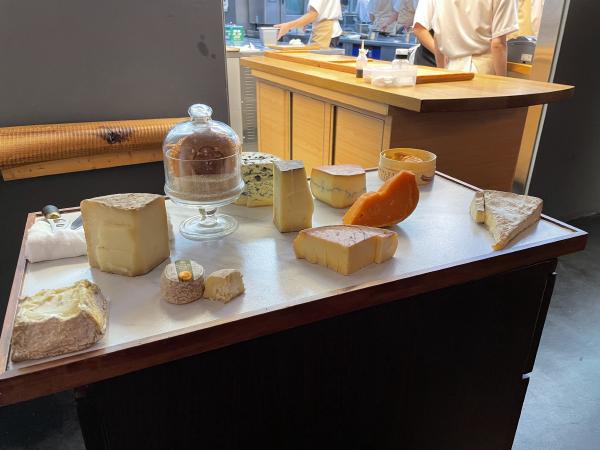 The blocks of cheese from which the plate was made