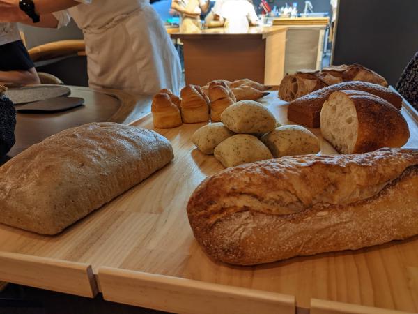 The full bread pairing at RAW.