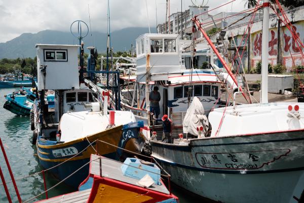 Boats in Chenggong harbor