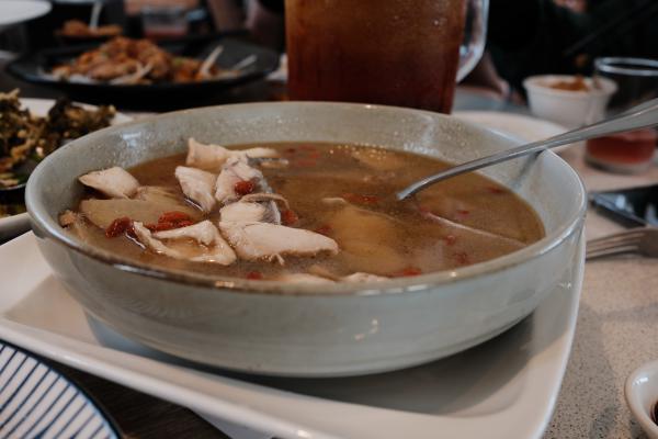 Fish soup with goji berries