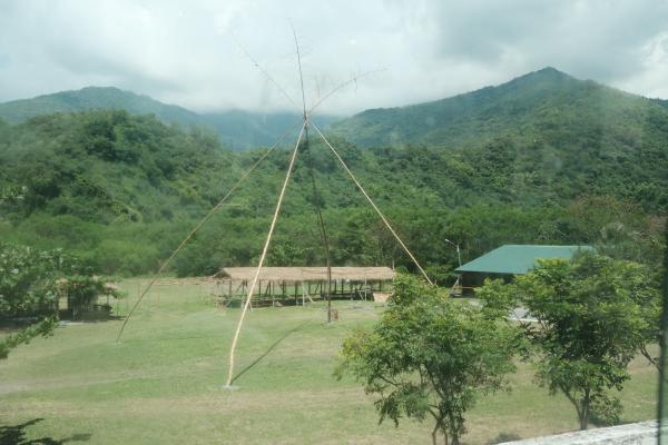 Big swing in a field