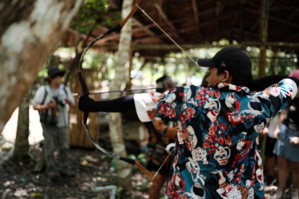 Bream shooting the bow.