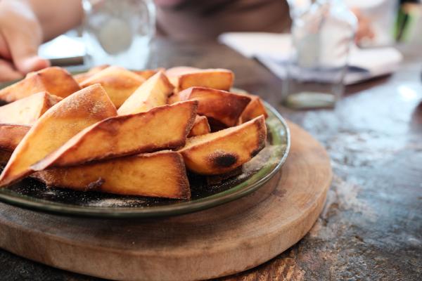 Sweet potato slices