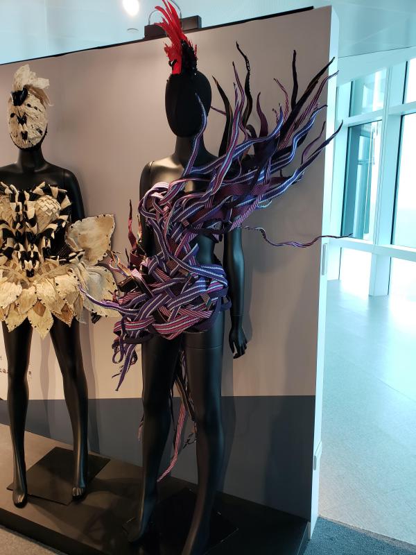 Mannequin wearing dope indigenous dress.