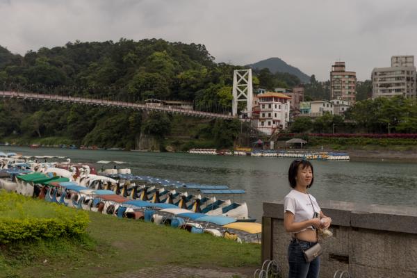 Tammy next to the river at Bitan